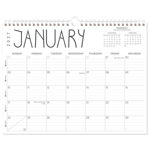 Calendario parete guasslee - calendario,